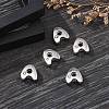 Letter Slider Beads for Watch Band Bracelet Making ALRI-O012-A-NR-4
