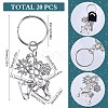 20Pcs Alloy Keychain KEYC-SC0001-15B-2