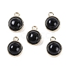 Natural Black Onyx(Dyed & Heated) Pendants G-K372-03G-04-1