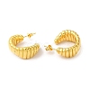 Golden 304 Stainless Steel Stud Earrings EJEW-K257-01C-G-2