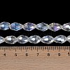 Transparent Electroplate Glass Beads Strands LS-EGLA-N013-T4mm-B01-4