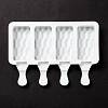 Food Grade DIY Rectangle Ice-cream Silicone Molds DIY-D062-04B-4