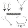 100Pcs 10 Styles Witch Hat & Fertility & Goblets Goddess Tibetan Style Alloy Pendants TIBEP-CJ0002-86-6