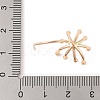 Brass Flower Earring Findings KK-N256-21G-3