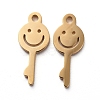 PVD Vacuum Plating 304 Stainless Steel Charms STAS-G215-07G-1