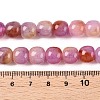 Dyed Natural White Jade Beads Strands G-T138-D07-5