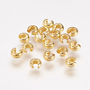 Brass Crimp Beads Covers X-EC266-1G-1