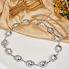 1Pc Alloy Cloud Link Chain Waist Belly Chains for Women AJEW-GF0013-44-4