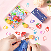 60Pcs ABS Plastic Knitting Crochet Locking Stitch Markers Holder DIY-SC0030-65-4