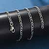 Non-Tarnish 304 Stainless Steel Figaro Chain Necklaces NJEW-E143-04P-4