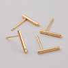 Brass Stud Earring Findings X-KK-S345-252G-2