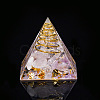 Orgonite Pyramid Resin Display Decorations G-PW0005-05O-1