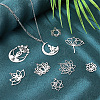 Unicraftale 10Pcs 10 Styles 201 & 304 Stainless Steel Pendants STAS-UN0047-50-2