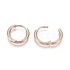 Ion Plating(IP) 304 Stainless Steel Huggie Hoop Earrings EJEW-F111A-14mm-RG-3