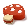 Mushroom Food Grade Eco-Friendly Silicone Focal Beads SIL-Z005-01C-2