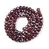 Electroplate Glass Beads Strands EGLA-A044-T6mm-A13-3