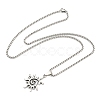 Alloy Pendant Necklace NJEW-B103-01AS-02-2