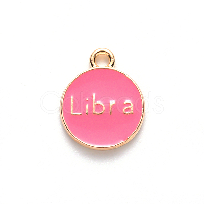 Alloy Enamel Pendants X-ENAM-S124-01B-03K-1