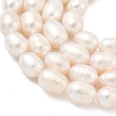 Natural Cultured Freshwater Pearl Beads Strands PEAR-D003-01D-10-1