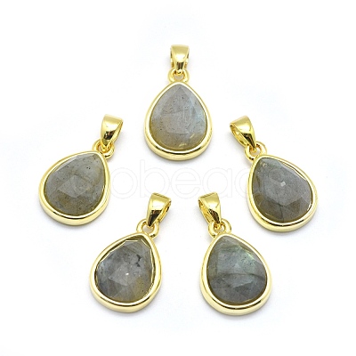 Natural Labradorite Pendants G-O176J-07G-1