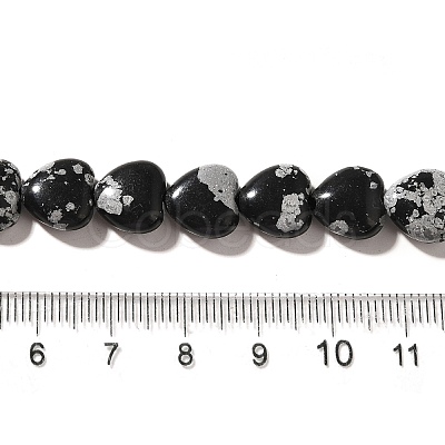 Natural Snowflake Obsidian Beads Strands G-R190-10mm-51-1