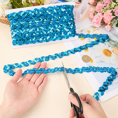 Polyester Paillette Beads OCOR-WH20012-13F-1