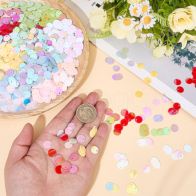 80G 10 Colors PVC Paillette Pendants FIND-SC0023-20A-1