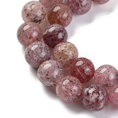 Natural Strawberry Quartz Beads Strands LS-G-J373-16-9mm-1