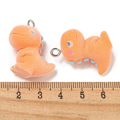 Flocky Acrylic Pendants FIND-A044-01H-1