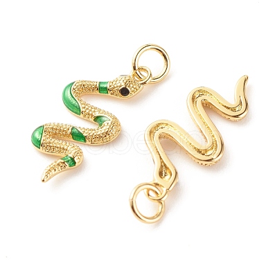 Brass Micro Pave Cubic Zirconia Pendants ZIRC-P094-13-RS-1