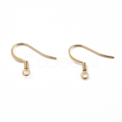 Brass Earring Hooks KK-O131-08G-1