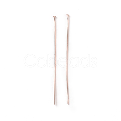 Brass Flat Head Pins KK-WH0058-03D-RG-1