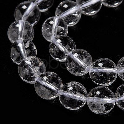 Natural Quartz Crystal Beads Strands X-G-H236-05A-8mm-1