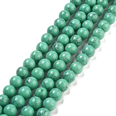 Synthetic Turquoise Beads Strands TURQ-H038-8mm-XXS11-1