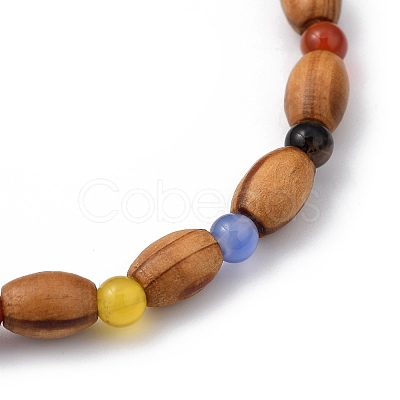Stretch Beaded Bracelets BJEW-JB05418-05-1