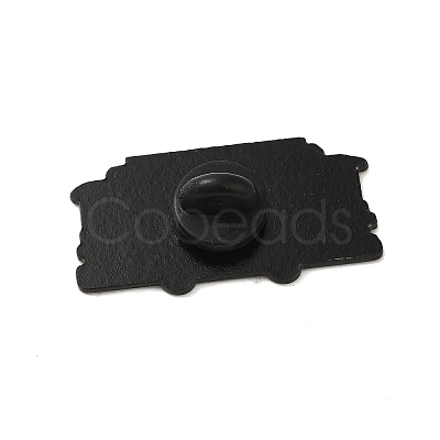 Black Alloy Brooches JEWB-S015-01B-1