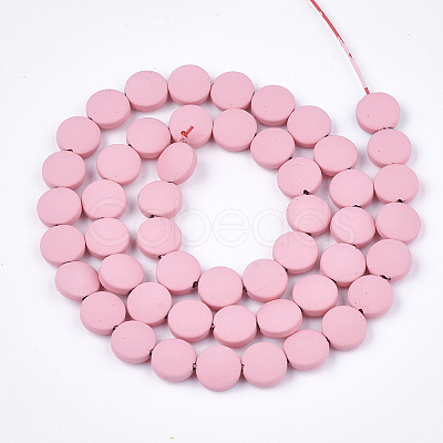 Spray Painted Non-magnetic Synthetic Hematite Beads Strands G-T116-02-05-1