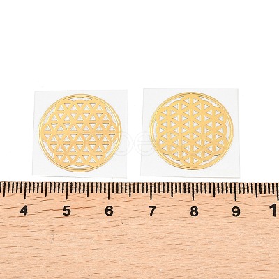 Self Adhesive Brass Stickers DIY-E015-39B-1