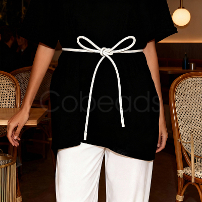 Round PU Leather Cord Tie Knot Belts for Dress DIY-WH20007-802A-01-1