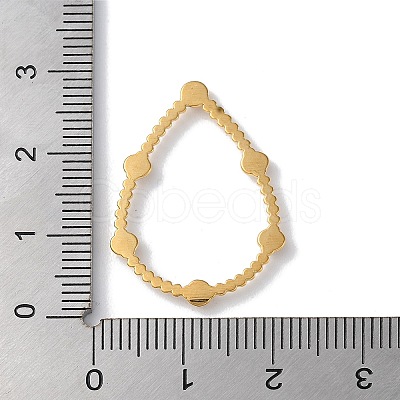 Golden 304 Stainless Steel Rhinestonet Pendants LS-STAS-Q312-02C-G-1