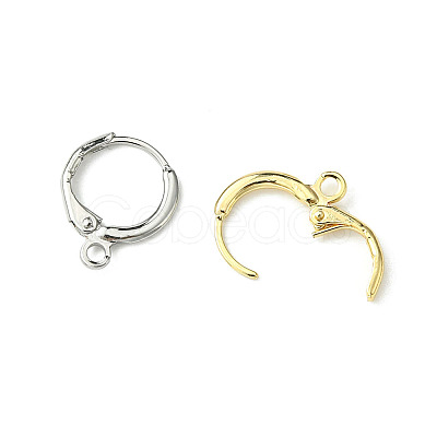 12Pcs 3 Colors Rack Plating Brass Hoop Earring Settings KK-FS0001-45-1