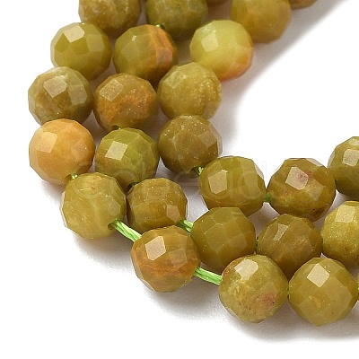 Natural Yellow Green Opal Beads Strands G-D306-A06-4mm-1
