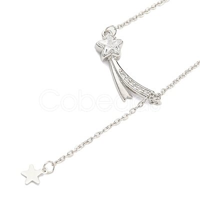 Brass Cable Chain Necklaces NJEW-Z037-03P-1