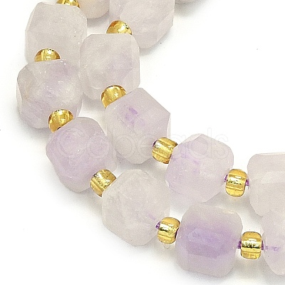 Natural Mauve Jade Beads Strands LS-G-I376-D14-01-1