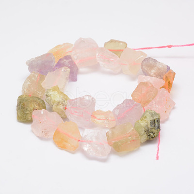 Raw Rough Natural Mixed Stone Bead Strands G-F403-06-1