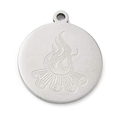 201 Stainless Steel Pendants SA-CBA3D3A-05P-10-1