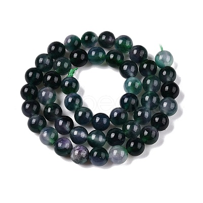Dyed Natural White Jade Beads Strands G-T138-8mm-210-2-1