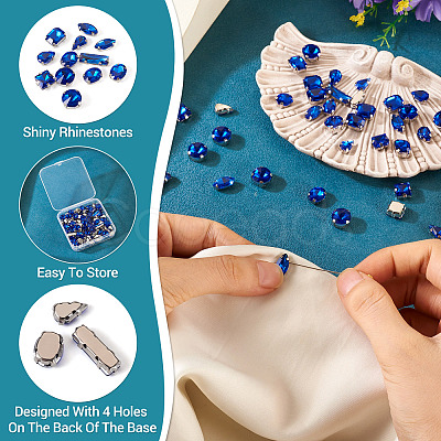 80Pcs 8 Styles Sew on Rhinestone RGLA-TA0001-11C-1