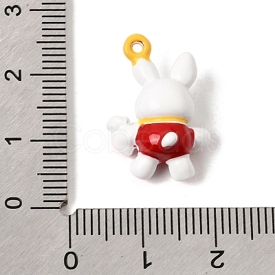 Alloy Enamel Pendants AL-CBA604F-08-1