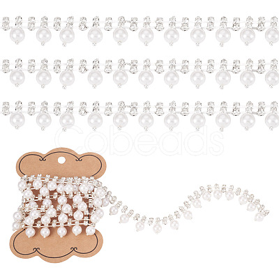 1Yard Round Crystal Glass Rhinestone Cup Chains DIY-PJ0001-43A-1